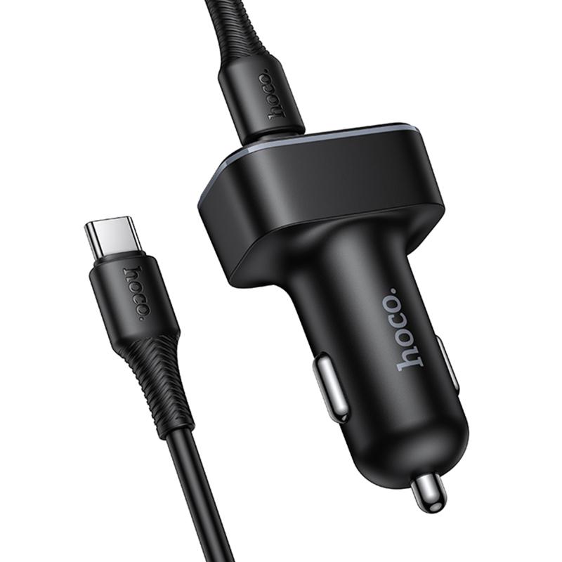 АЗУ Hoco Z63A Barry PD42W+QC3.0 (2USB-A/1C) + кабель Type-C to Type-C на картинке №4