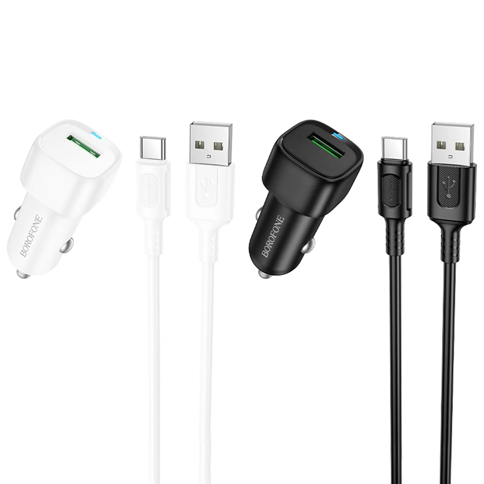 АЗУ Borofone BZ34 Cloud QC3.0 (1USB-A) + кабель USB to Type-C, купить оптом с доставкой