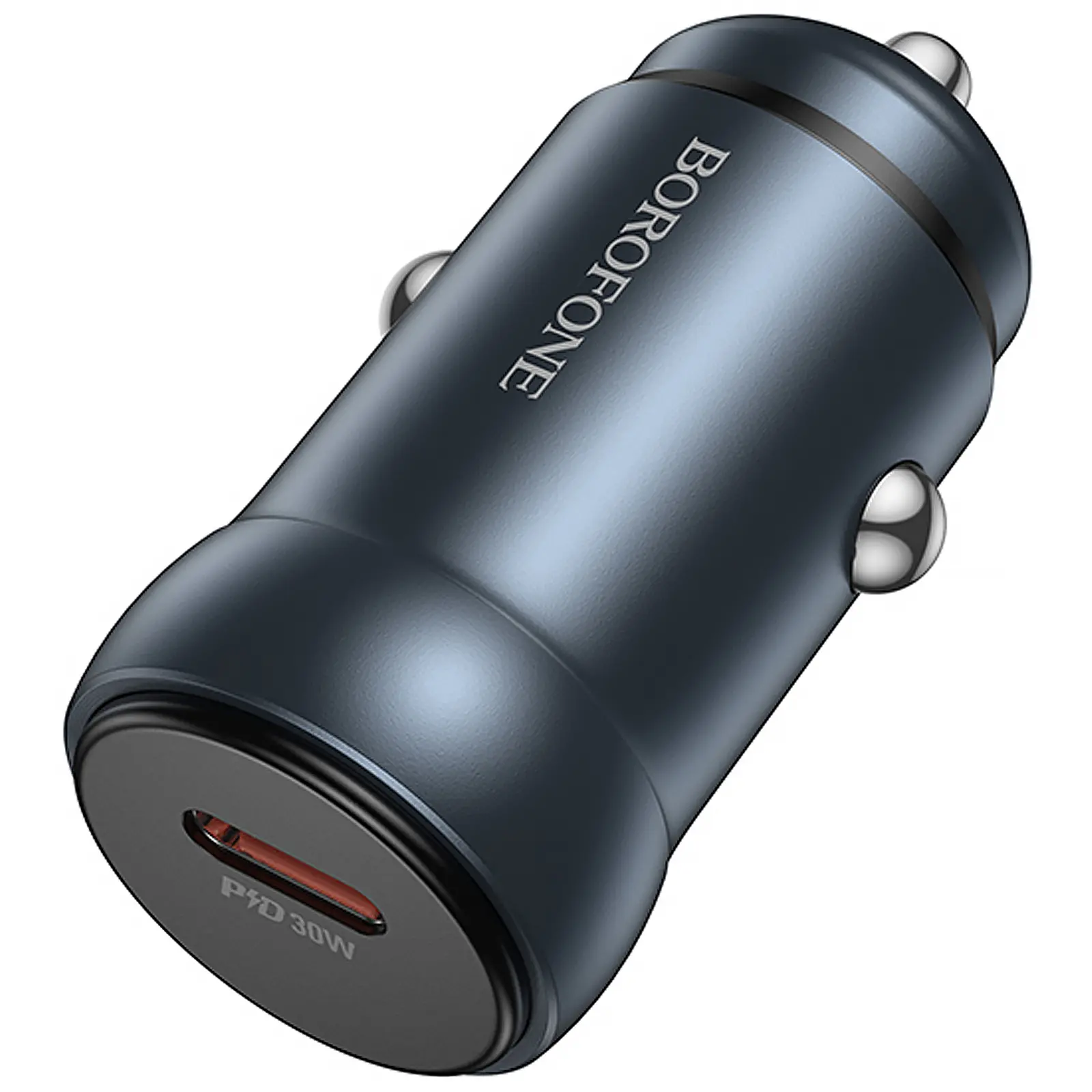 АЗП Borofone BZ32 Fresh PD30W (1USB-C), Metal gray 2, купити оптом з доставкою