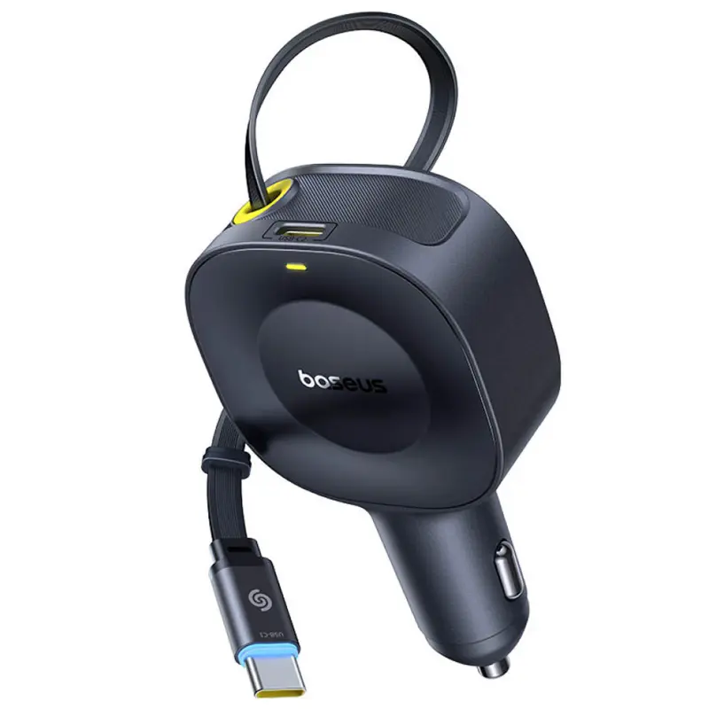 АЗУ Baseus PrimeTrip VR2 45W with retractable cable (2USB-C) (C02069), Cosmic Black, купить оптом с доставкой