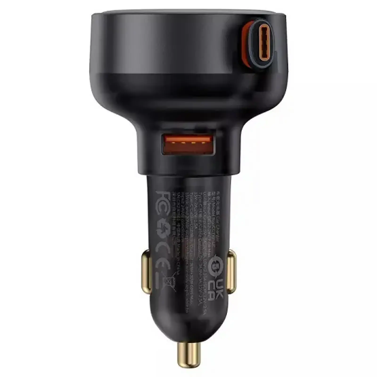 АЗУ Baseus Enjoyment Pro PD60W+QC3.0 with retractable cable (1USB-A/1C) (C000578), Cluster Black 4, купить оптом с доставкой