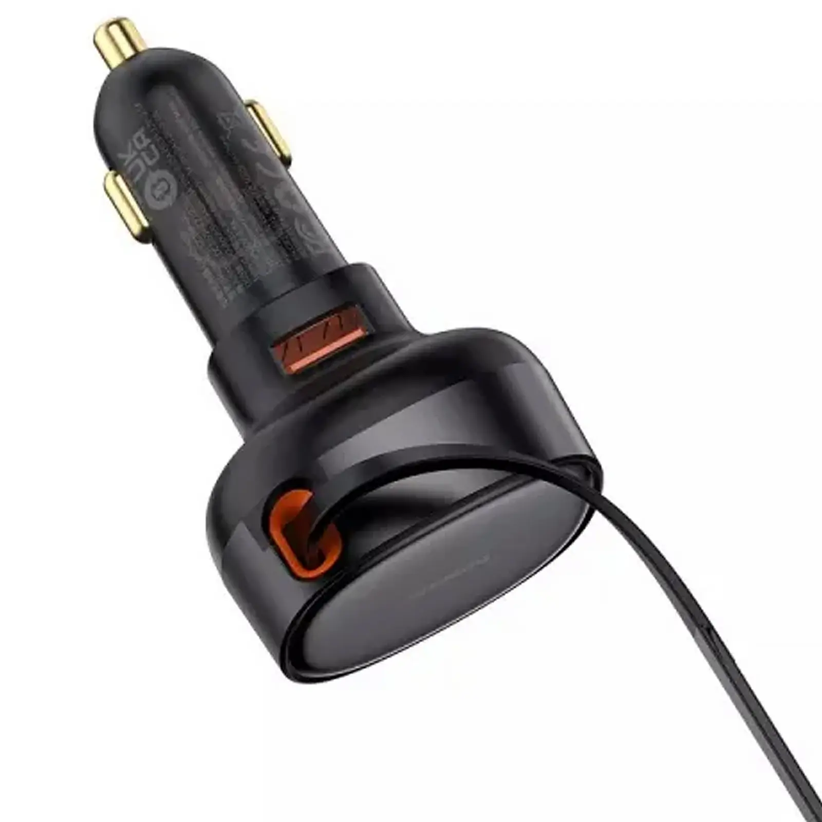 АЗУ Baseus Enjoyment Pro PD60W+QC3.0 with retractable cable (1USB-A/1C) (C000578), Cluster Black 5, купить оптом с доставкой