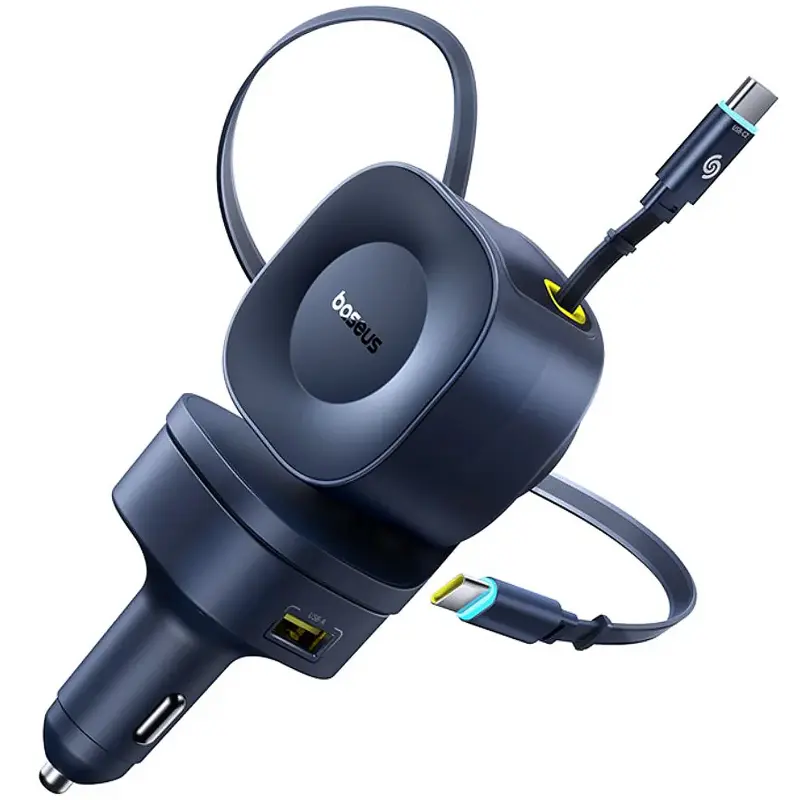 АЗУ Baseus PrimeTrip VR2 Max PD100W+QC3.0 with retractable cable (1USB-A/3C) (C02066), купить оптом с доставкой