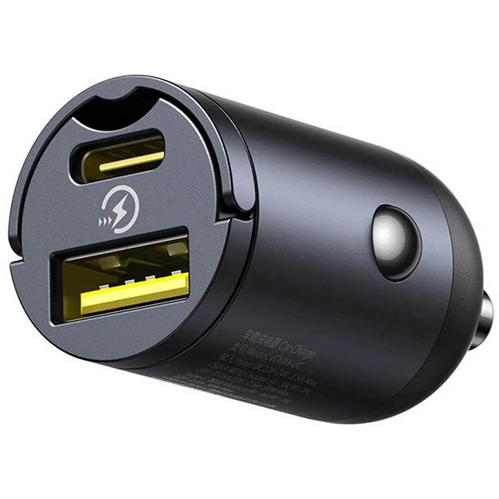 АЗП Baseus Tiny Star Mini 30W (1USB-A/1C) (C00035001121), Cosmic Black 2, купити оптом з доставкою