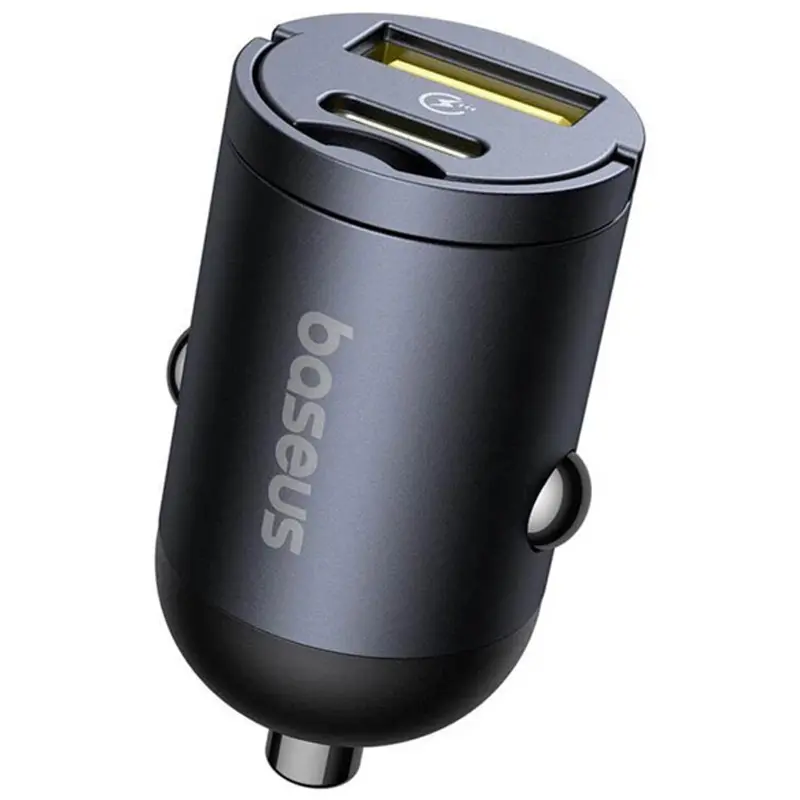 АЗП Baseus Tiny Star Mini 30W (1USB-A/1C) (C00035001121), Cosmic Black 3, купити оптом з доставкою