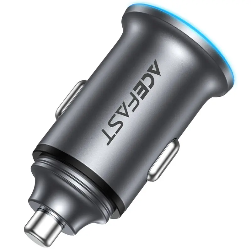 АЗУ Acefast B15 PD20W+QC3.0 total 65W (1USB-A/1C), Gray 3, купить оптом с доставкой