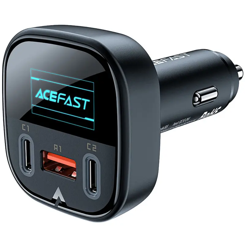 АЗУ Acefast B5 PD36W+QC4.0 total 101W (1USB-A/2C), Black, купить оптом с доставкой