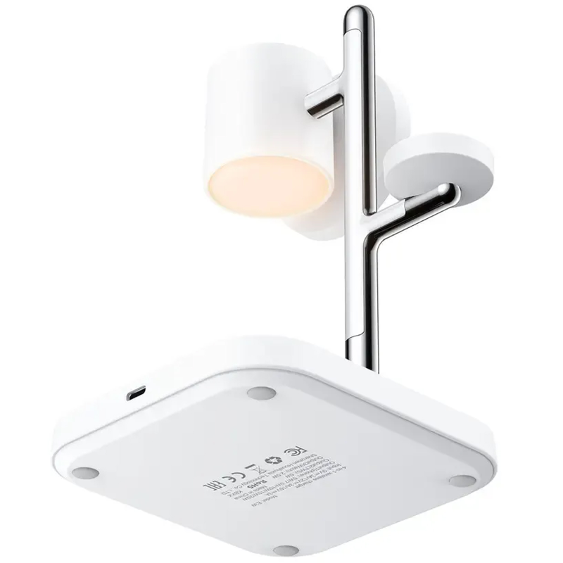 БЗУ Acefast E39 desktop 4in1 Qi2 32.5W, White 3, купить оптом с доставкой