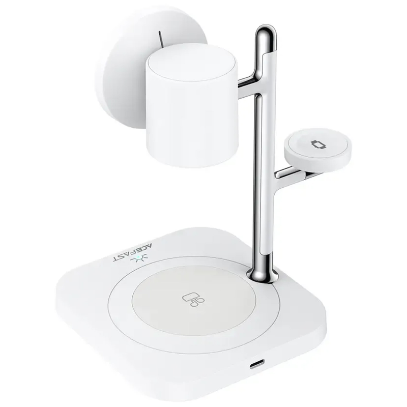 БЗУ Acefast E39 desktop 4in1 Qi2 32.5W, White 4, купить оптом с доставкой