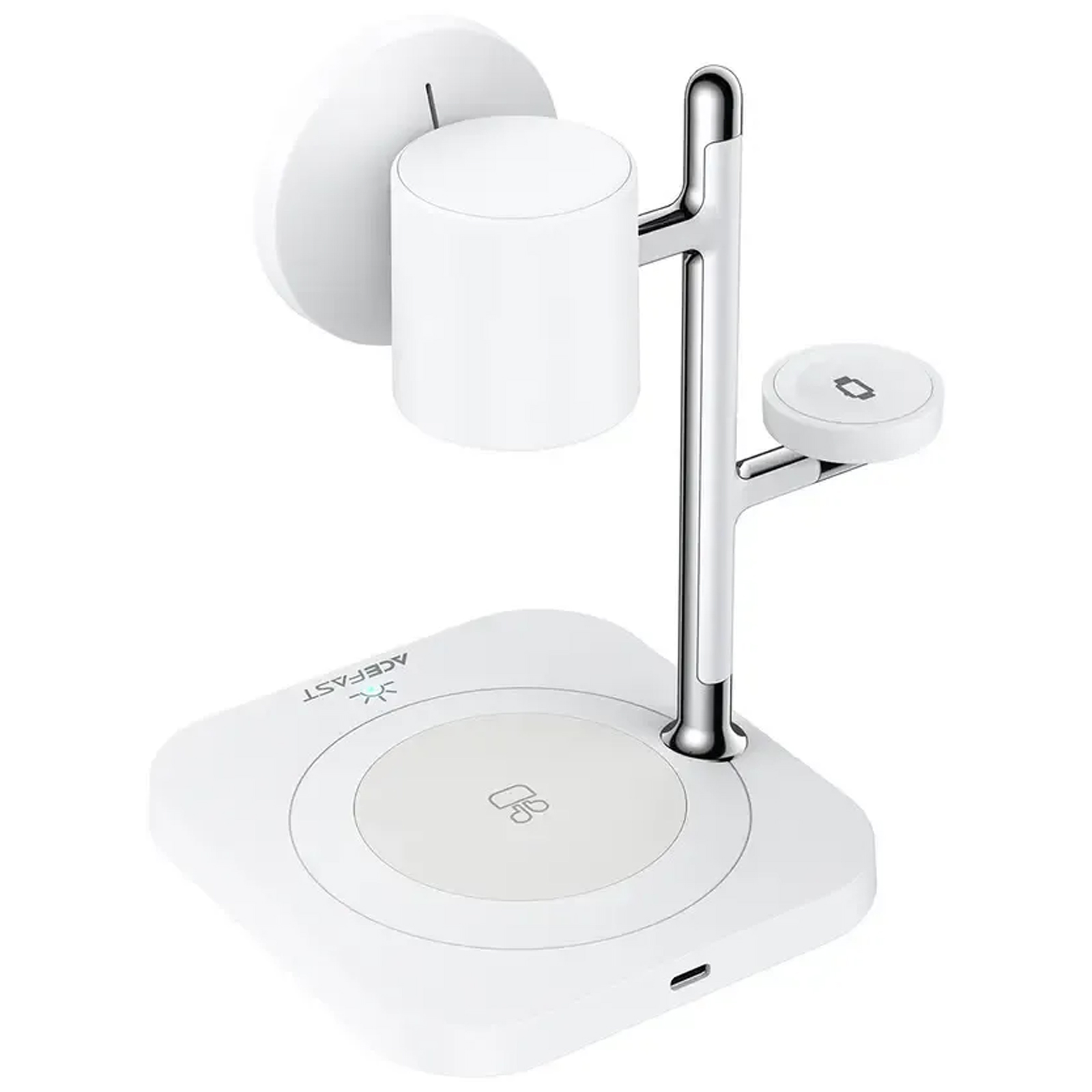 БЗУ Acefast E39 desktop 4in1 Qi2 32.5W, White 4, купить оптом с доставкой