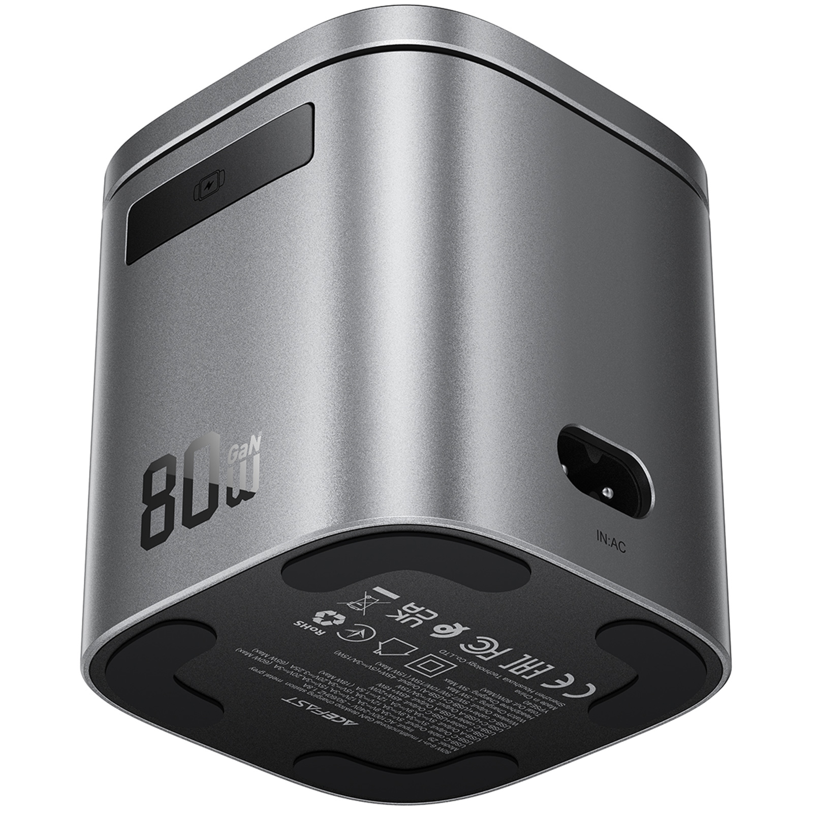 БЗУ Acefast Z9 6in1 35W GaN + СЗУ 45W, Metal grey 3, купить оптом с доставкой