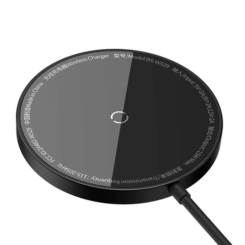 БЗП Baseus Simple Mini3 Magnetic Wireless Charger 15W (CCJJ0400), Black 1, купити оптом з доставкою