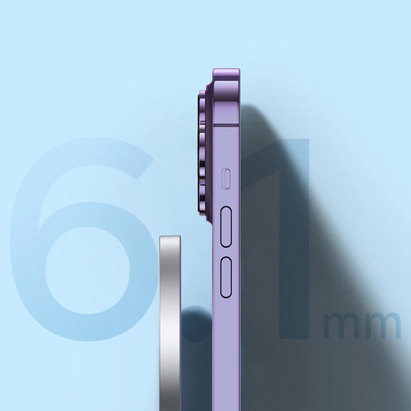 БЗП Baseus Simple Mini3 Magnetic Wireless Charger 15W (CCJJ0400), Silver 3, купити оптом з доставкою