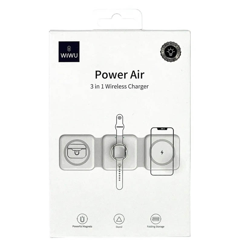 БЗП WIWU M6 3 in 1 wireless charger дивитися фото №6