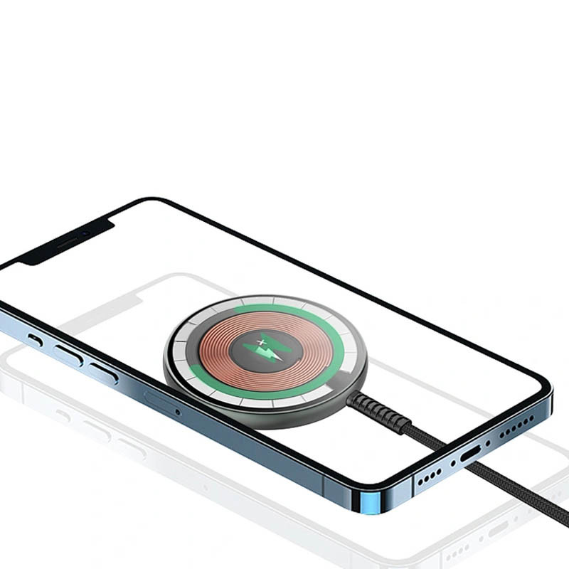 БЗП WIWU M14 Transparent Magnetic Wireless Charger дивитися фото №3