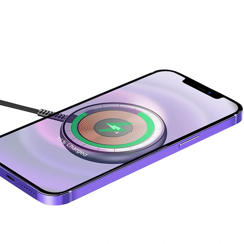 БЗП WIWU M14 Transparent Magnetic Wireless Charger дивитися фото №5