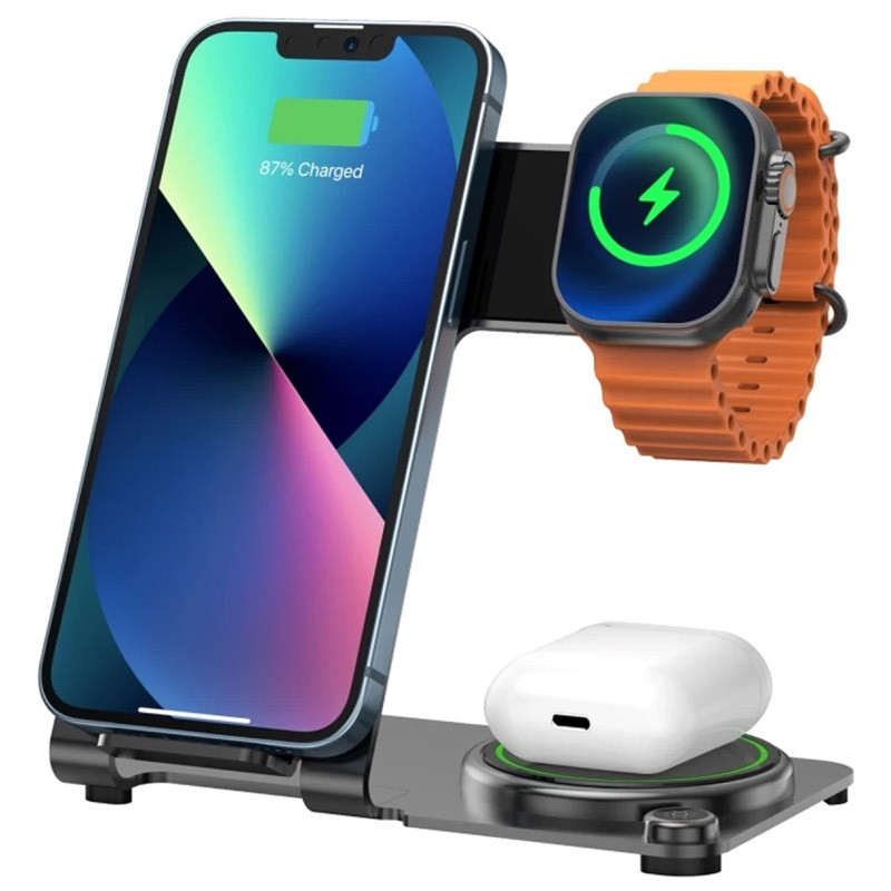 БЗУ WIWU Wi-W005 3 in 1 wireless charger, купить оптом с доставкой