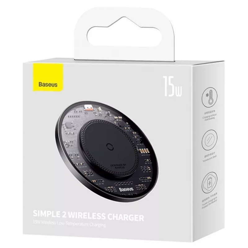 БЗП Baseus Simple 2 15W + Type-C to Type-C 24W (1m) (CCJJ050001) дивитися фото №6