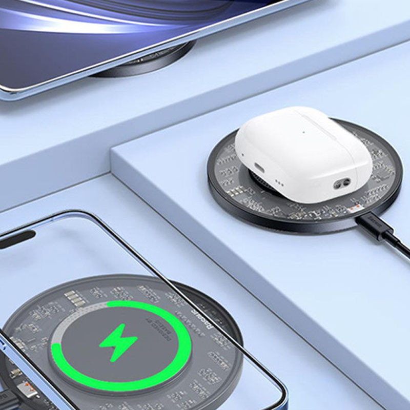 БЗП Baseus Simple 2 15W + Type-C to Type-C 24W (1m) (CCJJ050001) дивитися фото №7