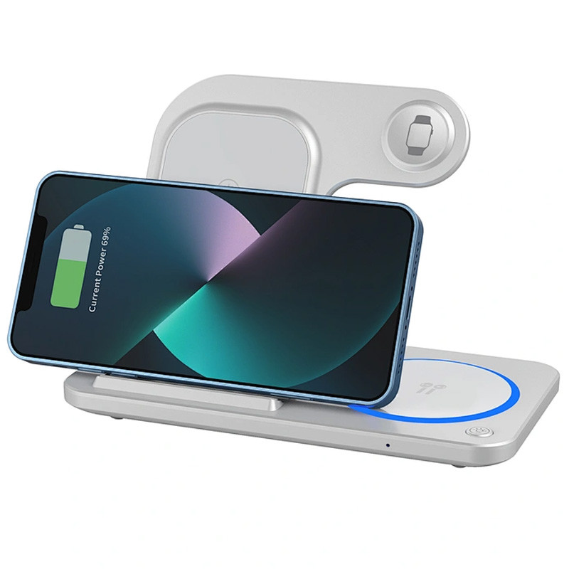 БЗП WIWU Wi-W020 3 in 1 wireless charger на малюнкі №4