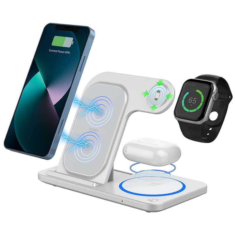 БЗП WIWU Wi-W020 3 in 1 wireless charger на малюнкі №5