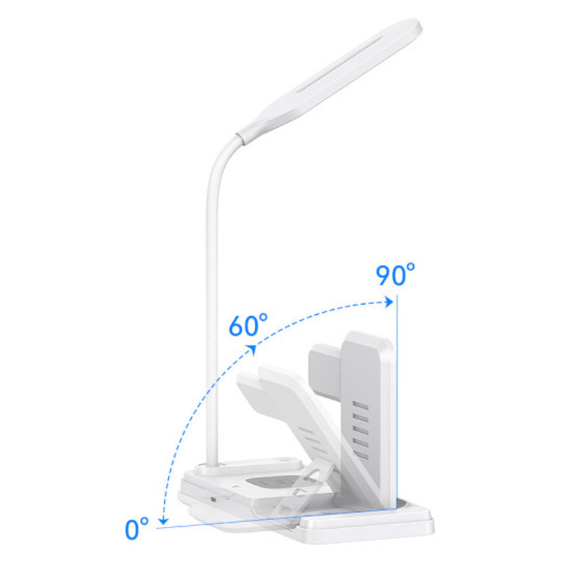 БЗП Usams US-CD195 15W 4in1 Wireless Charging Holder With Table Lamp Зображення №7 БЗП Usams US-CD195 15W 4in1 Wireless Charging Holder With Table Lamp дивитися фото №7