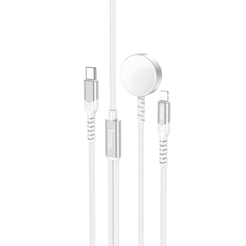 БЗП Hoco CW54 2in1 for Apple Watch + Type-C / Lightning Зображення №1 БЗП Hoco CW54 2in1 for Apple Watch + Type-C / Lightning дивитися фото №1