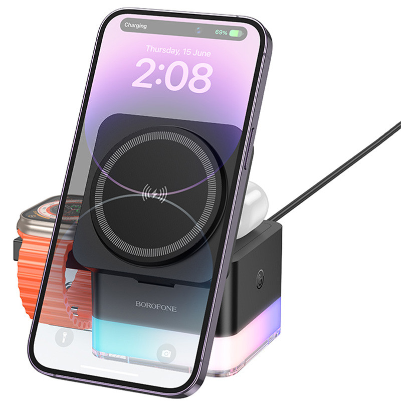 БЗП BOROFONE BQ34 Square 3in1 15W на малюнкі №2