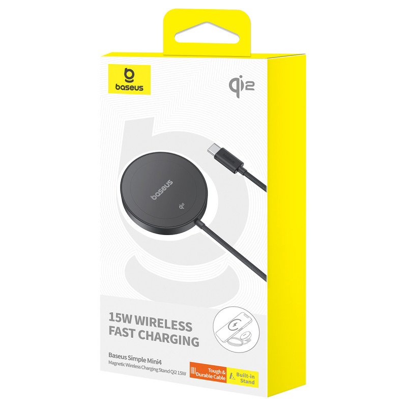 БЗП Baseus Simple Mini4 Magnetic Wireless Charging Stand 15W (P10273300121-02) на малюнкі №7