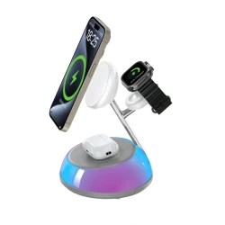 БЗП WIWU Wi-W036 Aurora 3 in 1 wireless charger