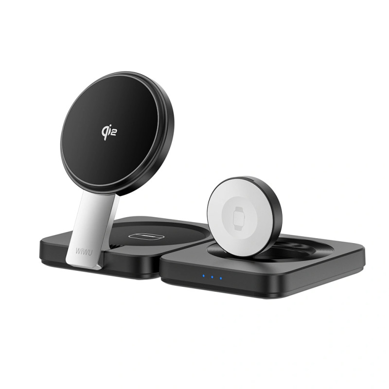 БЗП WIWU Wi-W028 QI2 3 in 1 wireless charger на малюнкі №4