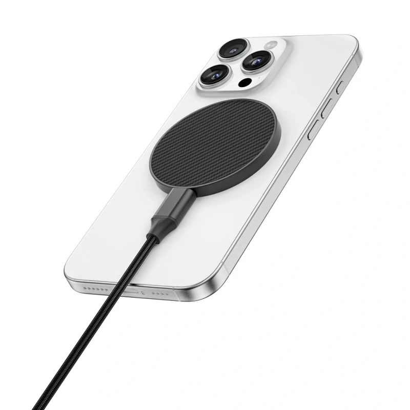 БЗУ WIWU Wi-W034 Aramid Wireless Charger, Black 2, купить оптом с доставкой