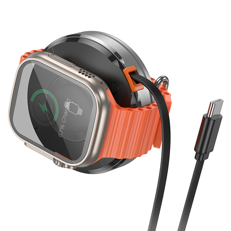 БЗП Hoco CQ18 Flash 2in1 Magnetic + iWatch (with retractable cable Type-C) на малюнкі №3