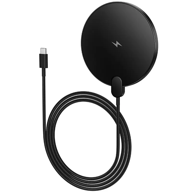 БЗП Hoco CW62 Peak with digital display and cable 15W, Black 3, купити оптом з доставкою
