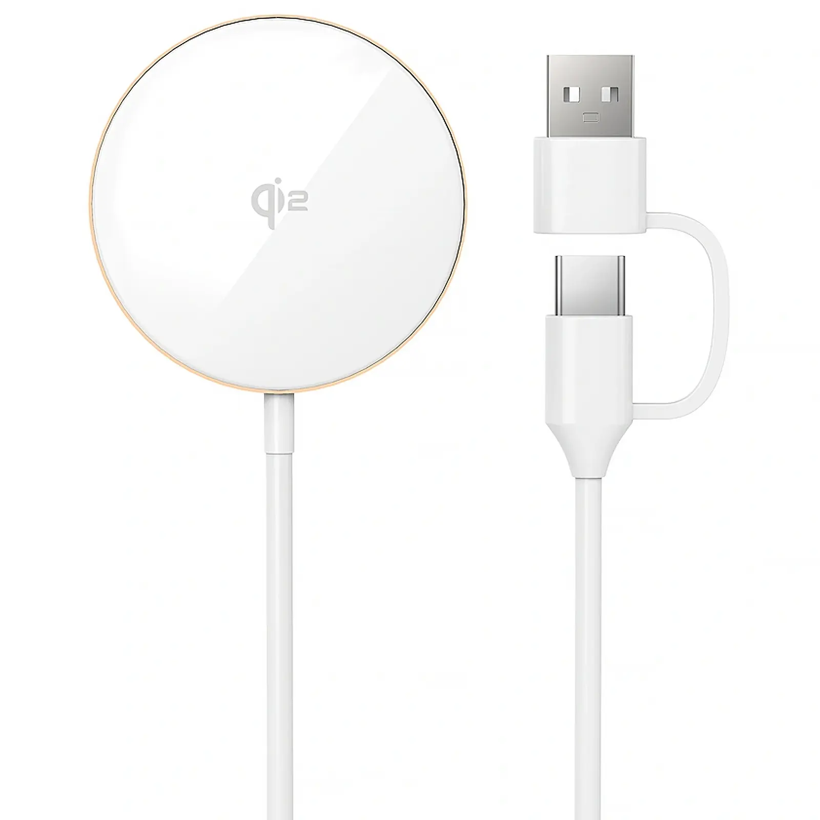 БЗУ WIWU Wi-W029 MagCircle Qi2 15W, Gold 1, купить оптом с доставкой