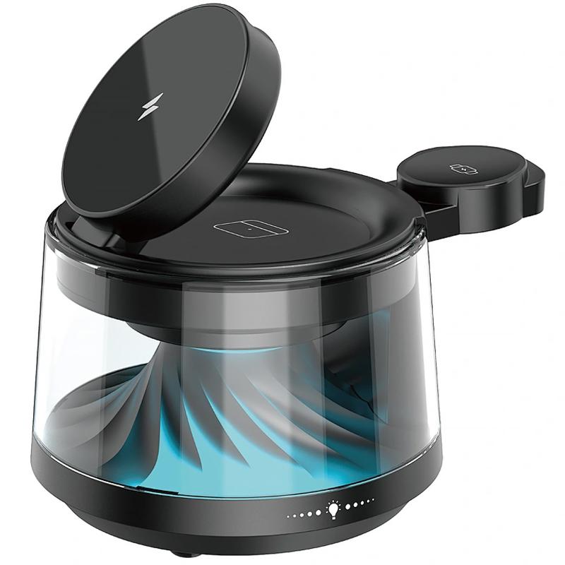 БЗП WIWU Wi-W039 Flow 5in1 wireless charger with Speaker & Night Light 15W на малюнкі №5