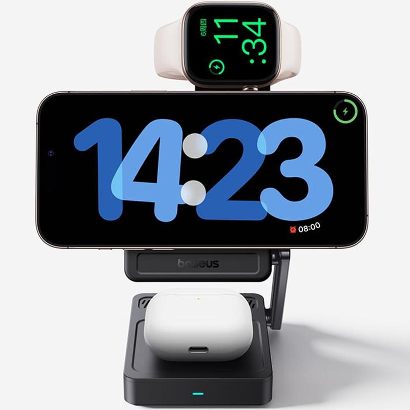 БЗУ Baseus PicoGo AF21 Portable 3in1 35W Qi2.2 + СЗУ 45W (E02054) на картинке №3