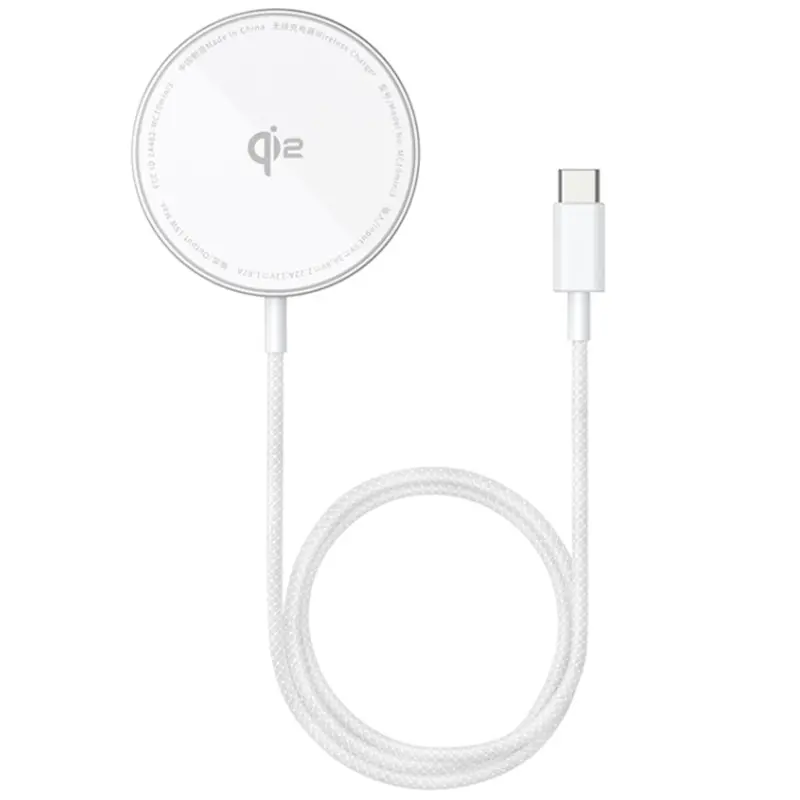 БЗУ Baseus Simple Mini4 Air Magnetic Qi2 15W (P102782), Frost Silver, купить оптом с доставкой