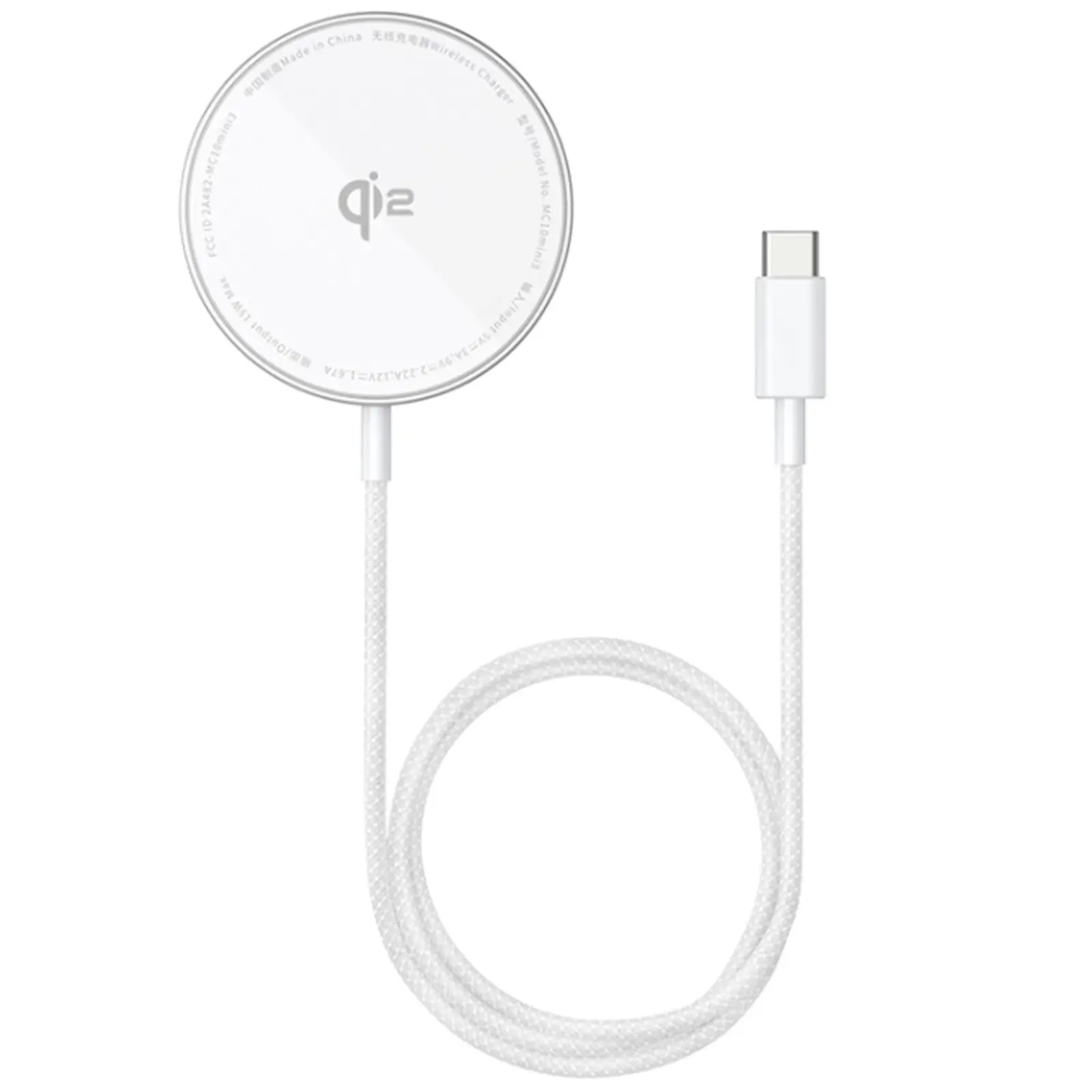 БЗУ Baseus Simple Mini4 Air Magnetic Qi2 15W (P102782), Frost Silver, купить оптом с доставкой
