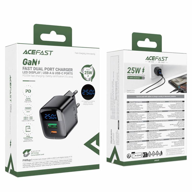 МЗП Acefast A114 PD25W GaN (1USB-A/1C) на малюнкі №5