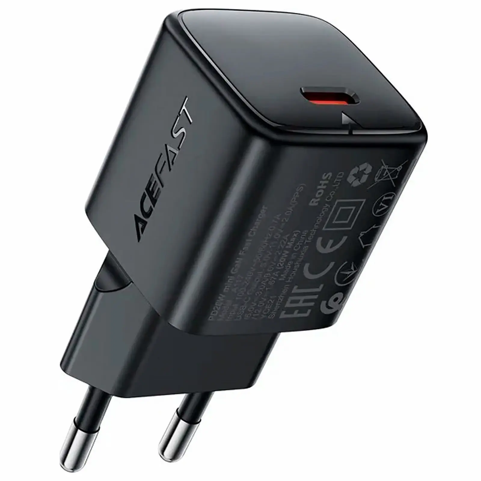 СЗУ Acefast A117 mini PD20W GaN (1USB-C), купить оптом с доставкой