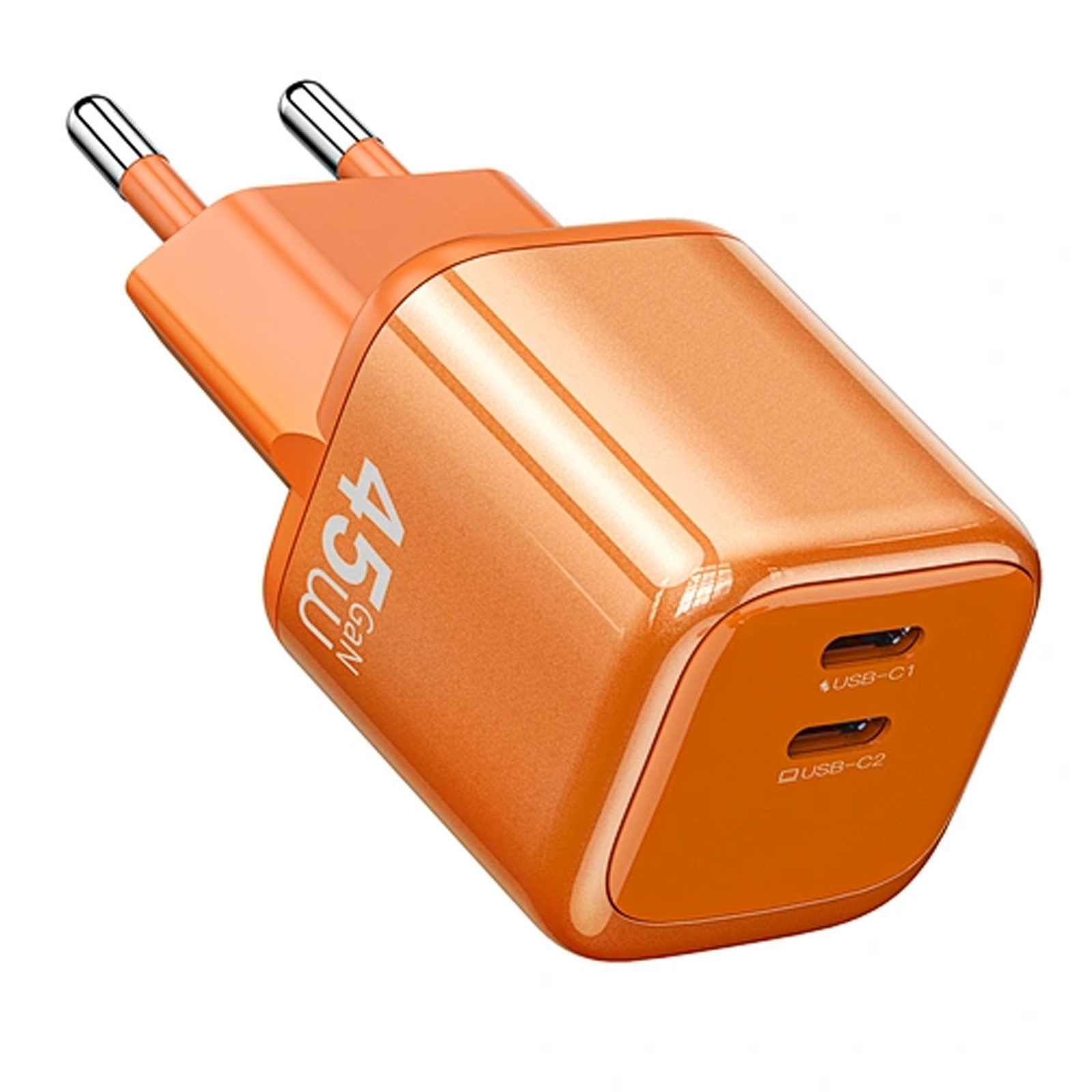 МЗП WIWU G025 Cube PD45W (2USB-C), Orange, купити оптом з доставкою
