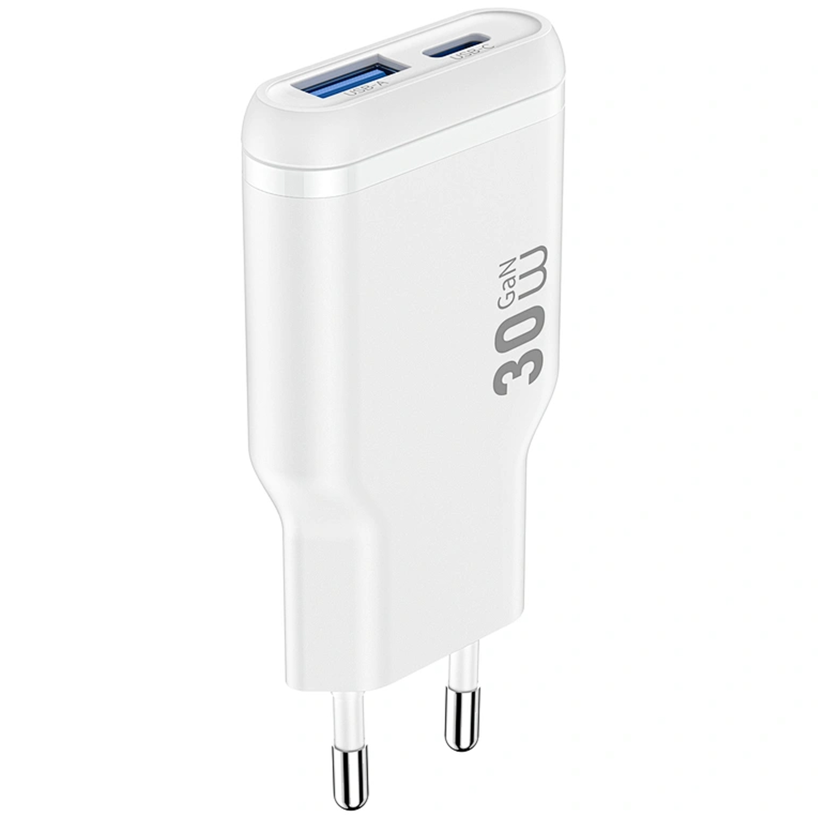 СЗУ WIWU G033 Essen PD30W+QC3.0 GaN (1USB-A/1C), купить оптом с доставкой