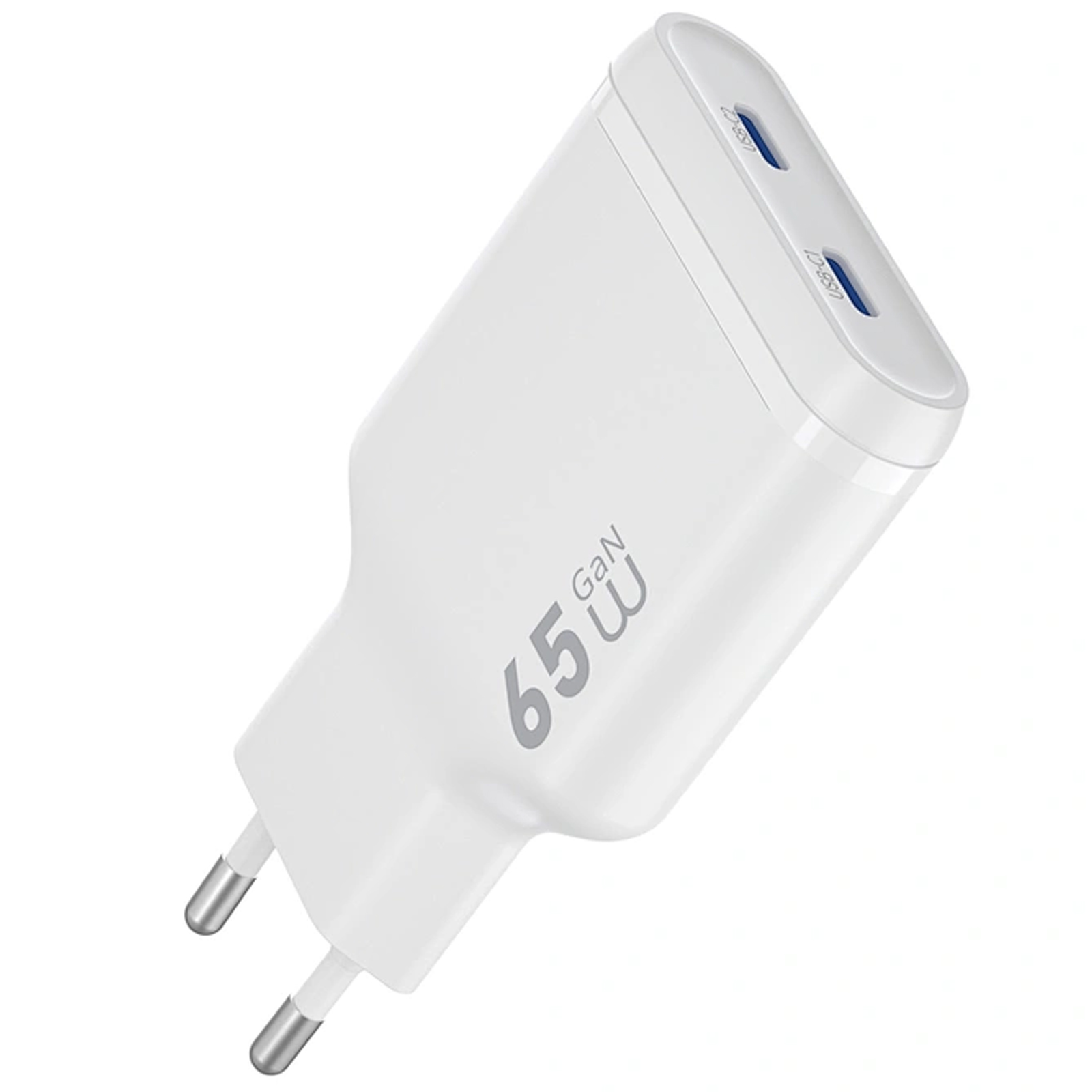 СЗУ WIWU G035 Essen PD65W GaN (2USB-C), White, купить оптом с доставкой