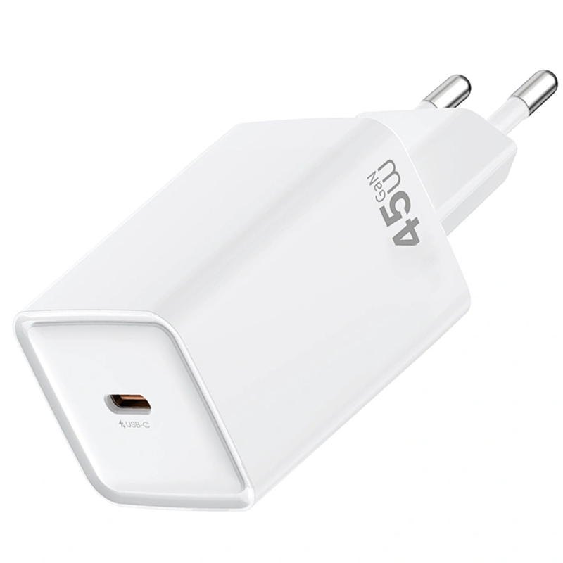 СЗУ WIWU G036 Essen PD45W (1USB-C), White, купить оптом с доставкой