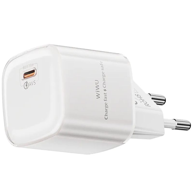 СЗУ WIWU G037 Jelly PD60W GaN (1USB-C), White 1, купить оптом с доставкой