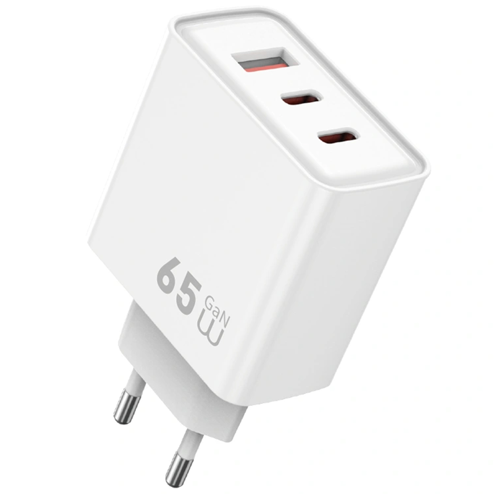 СЗУ WIWU G005 Essen PD65W+QC3.0 GaN (1USB-A/2C), White, купить оптом с доставкой