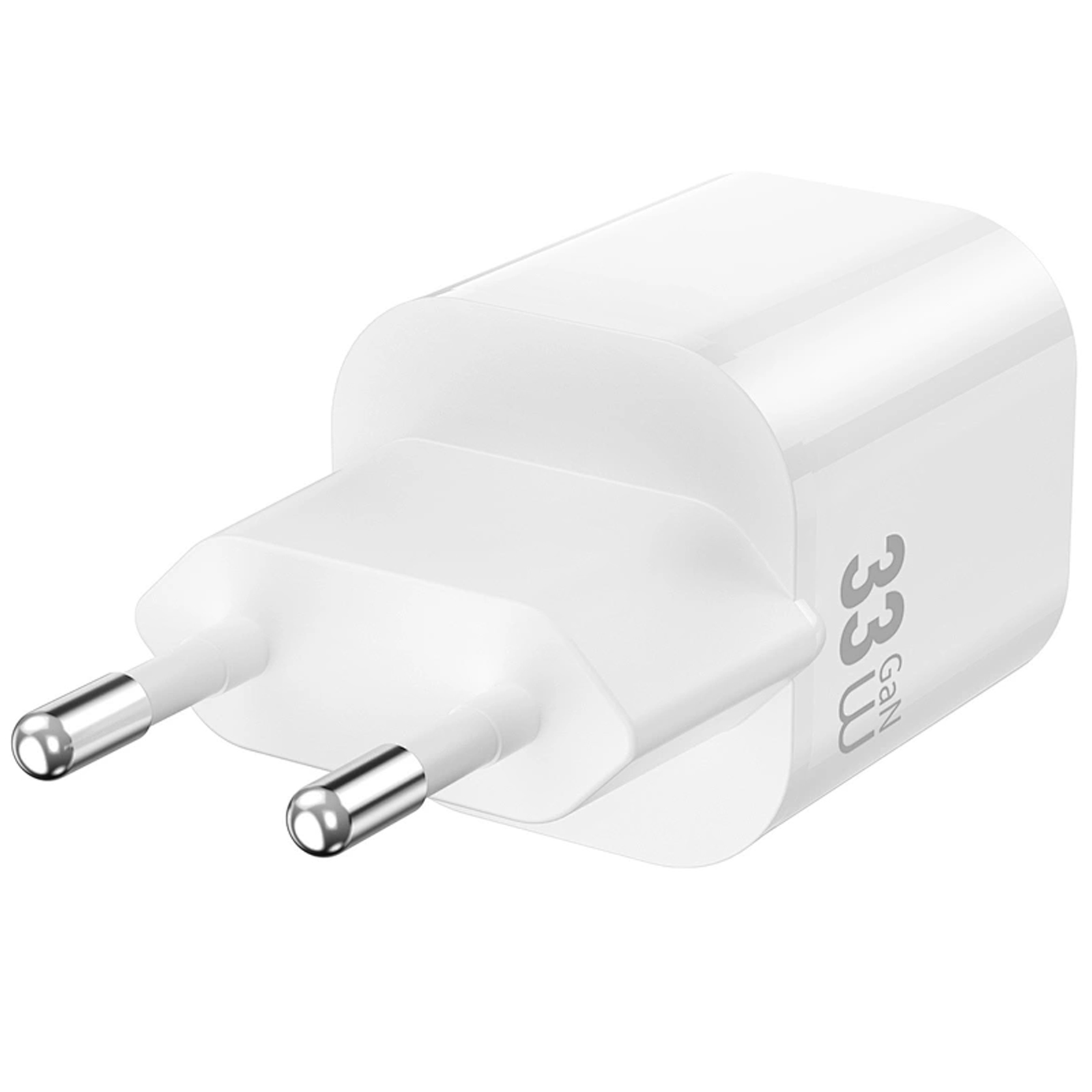 СЗУ WIWU G018 Cube PD33W+QC3.0 GaN (1USB-A/1C) + кабель Type-C to Lightning, White 4, купить оптом с доставкой