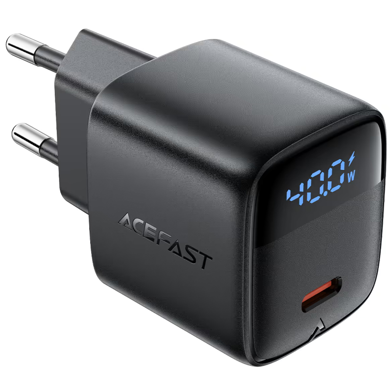 МЗП Acefast A135 PD40W GaN (1USB-C), Black 1, купити оптом з доставкою