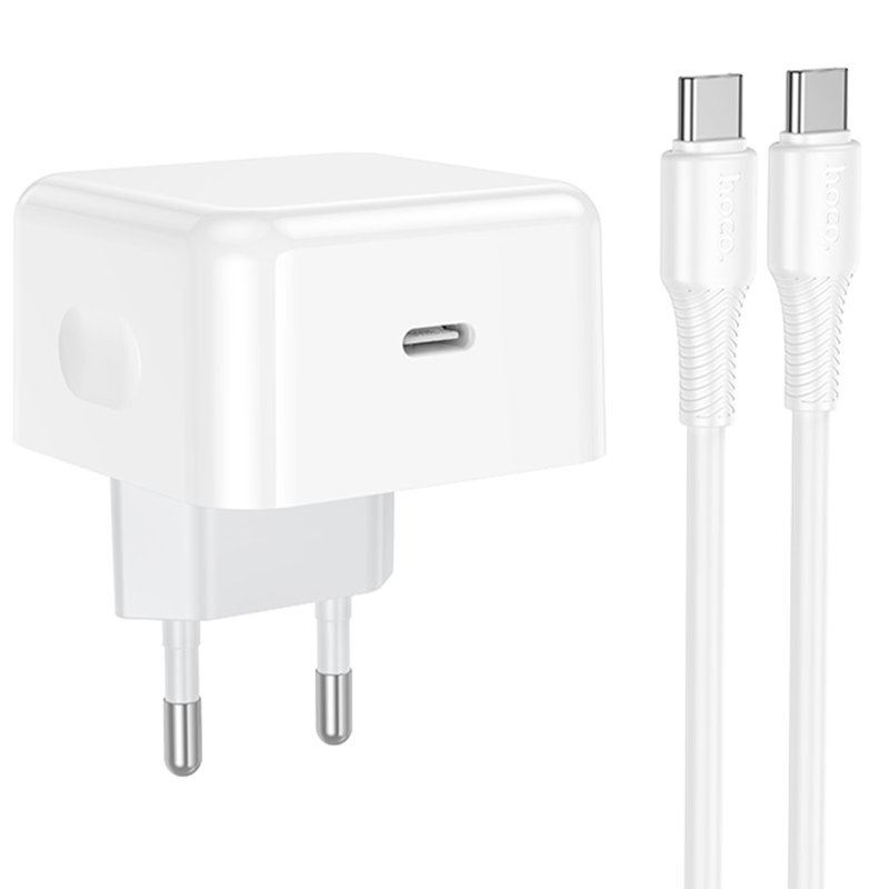 СЗУ Hoco C161A Speed PD40W (1USB-C) + кабель Type-C to Type-C, купить оптом с доставкой
